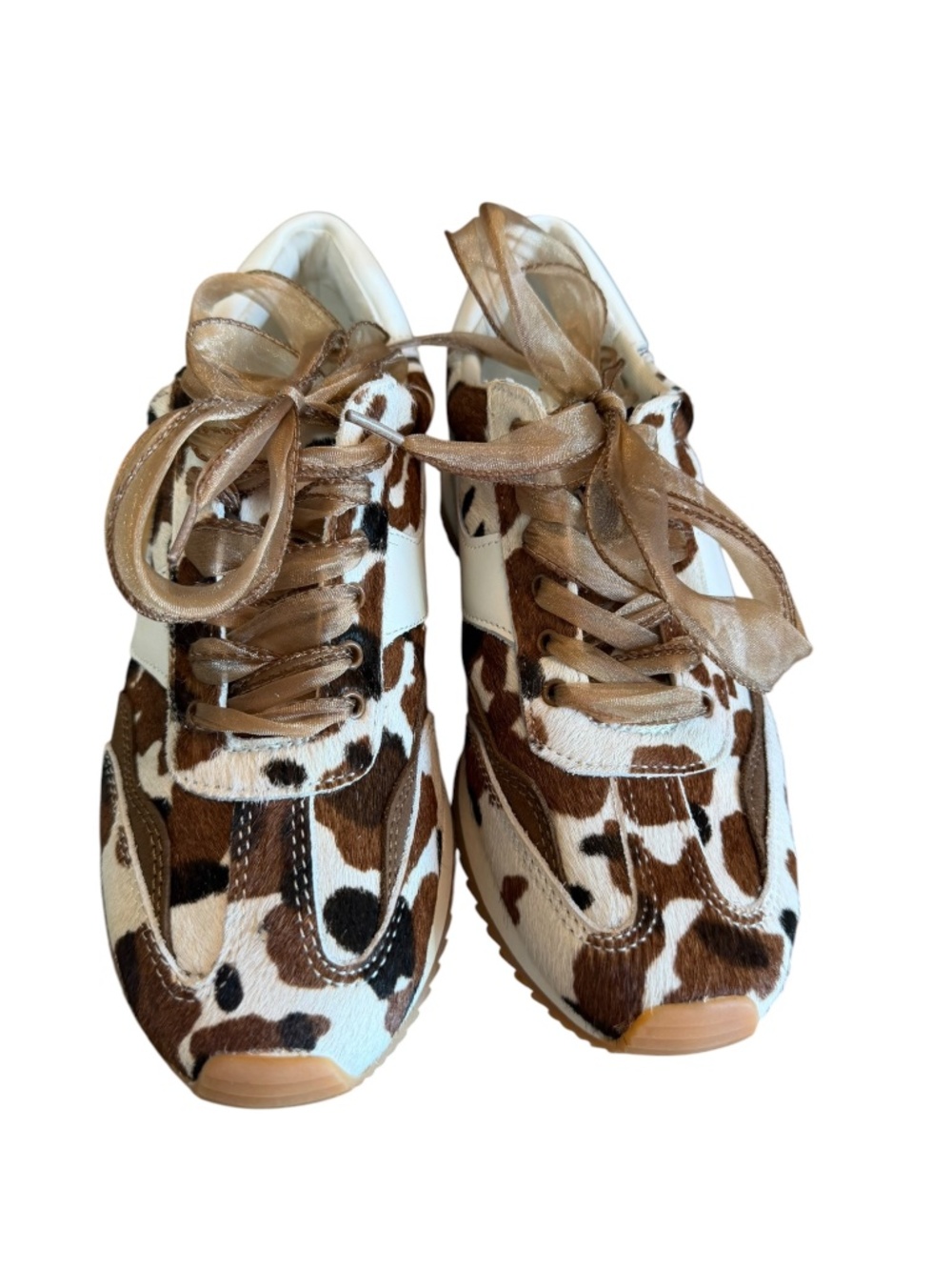 Dolce Vita B.NTCD Cow Print Haircalf Retro Jogger Sneakers Size 8 NWOB - Picture 5 of 11